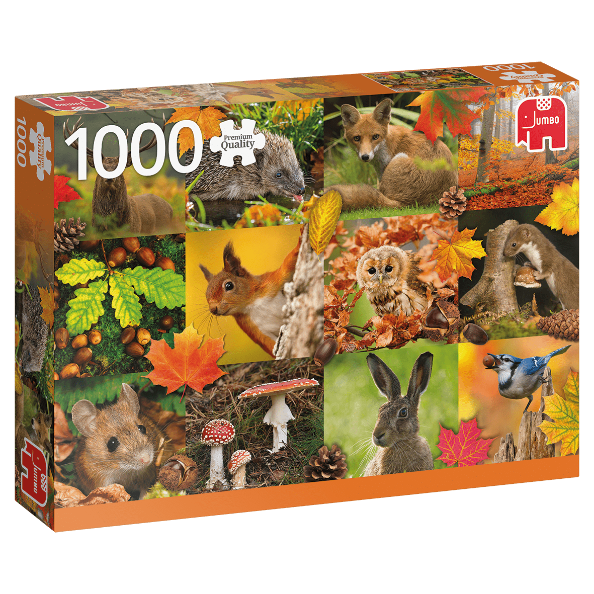 Állatok Ősszel Jumbo 1000 darabos kirakó puzzle (JU - 18863) - puzzlegarden