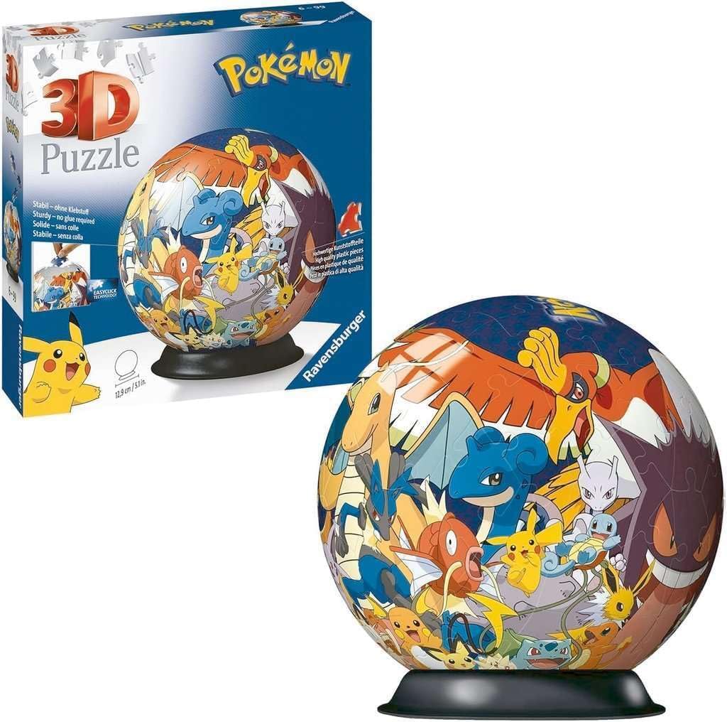 3D Puzzle - Ball - Pokémon Ravensburger 73 darabos kirakó puzzle (RA - 11785) - puzzlegarden