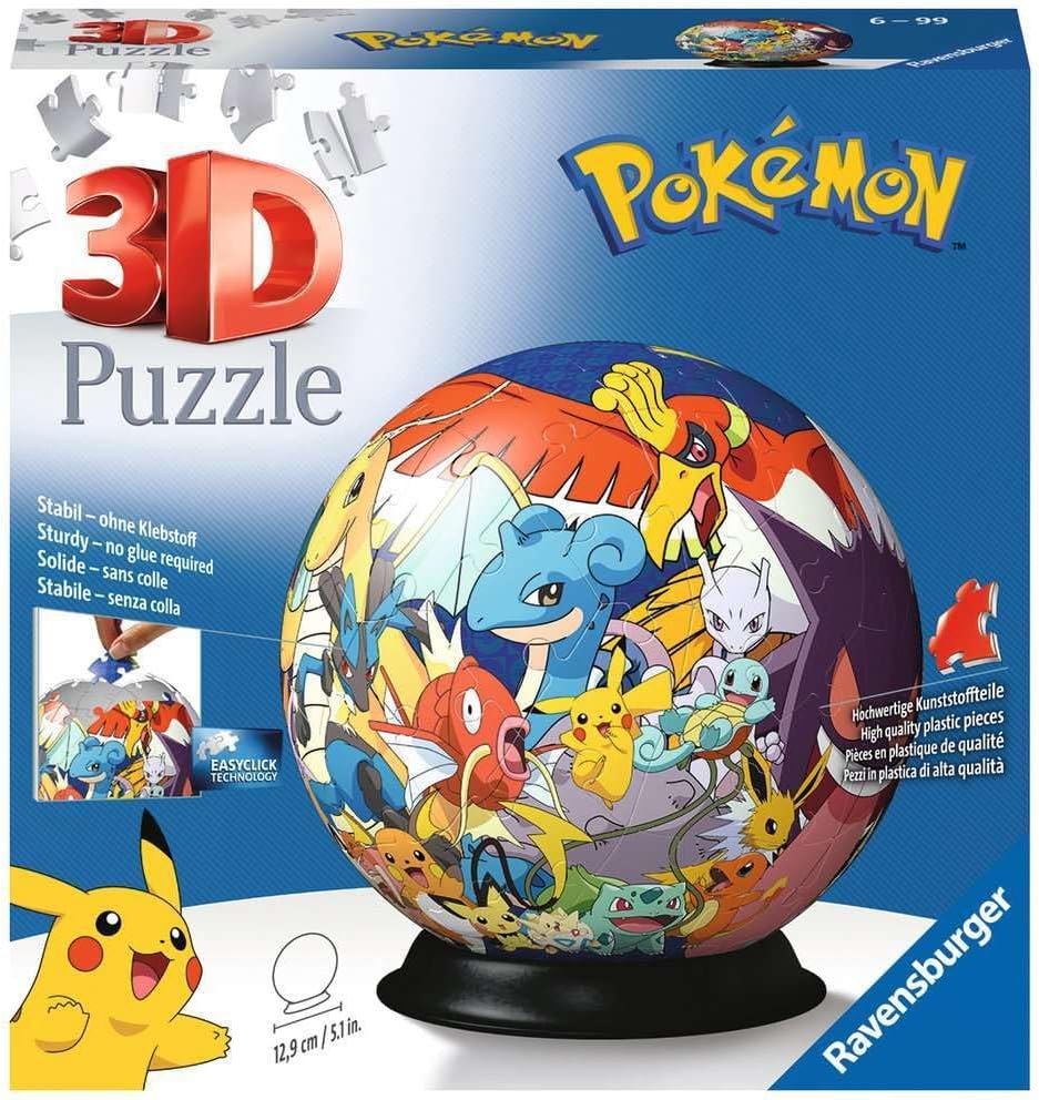 3D Puzzle - Ball - Pokémon Ravensburger 73 darabos kirakó puzzle (RA - 11785) - puzzlegarden