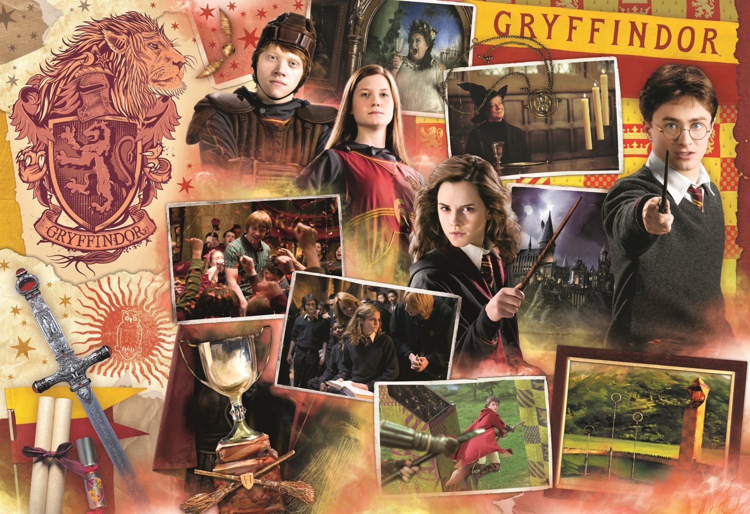 4in1 Harry Potter (1500, 1000, 500, 300) Trefl 1500 darabos kirakó puzzle (TR - 93104) - puzzlegarden