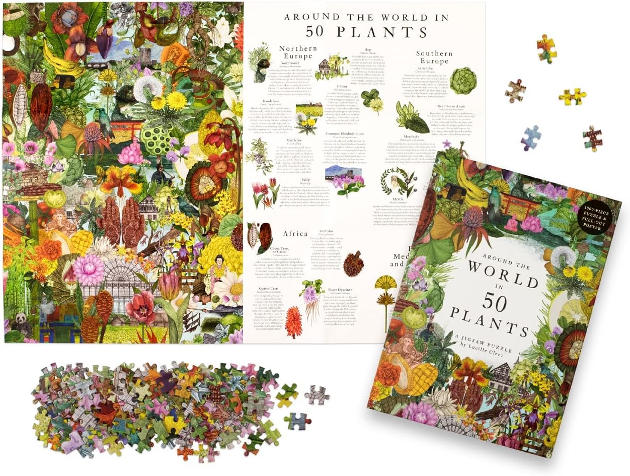 50 növény a világ körül Laurence King 1000 darabos kirakó puzzle (LK - 9781399609104) - puzzlegarden
