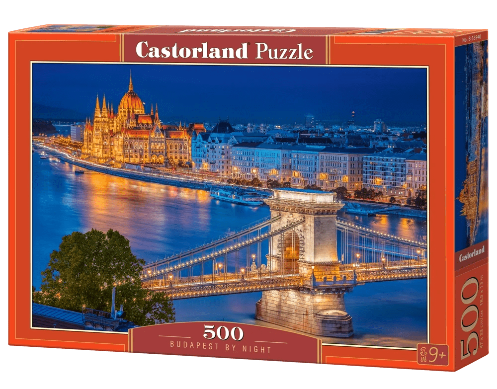 Budapest éjszaka Castorland 500 darabos kirakó puzzle (C - B - 53940) - puzzlegarden