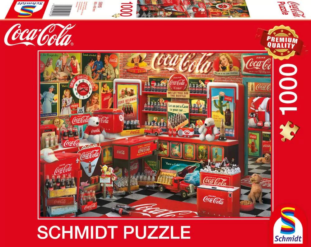 Coca - Cola Nosztalgia Kisbolt Schmidt Spiele 1000 darabos kirakó puzzle (SCH - 59915) - puzzlegarden