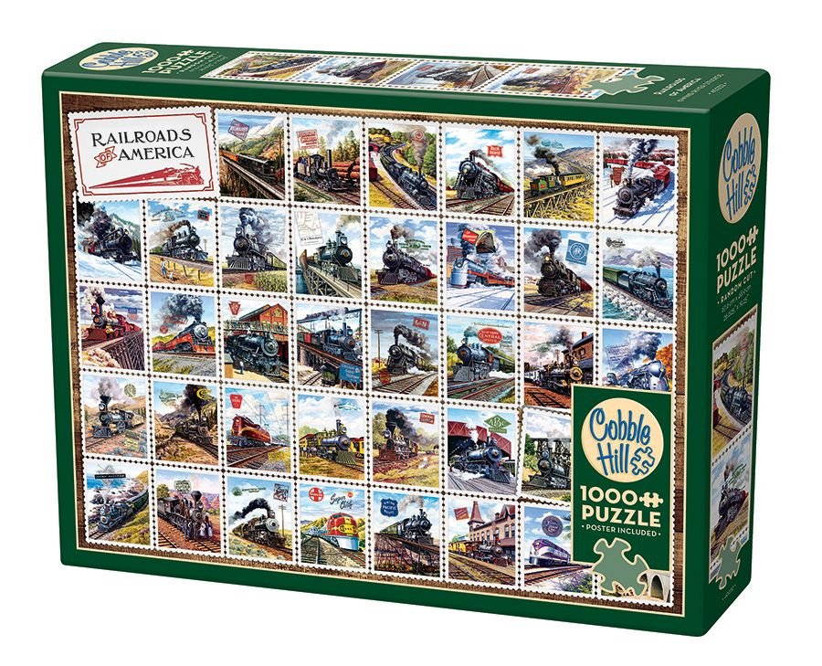 Amerikai Vonatok Cobble Hill 1000 darabos kirakó puzzle (CH - 40232) - puzzlegarden