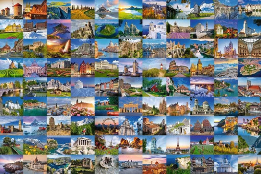 99 Gyönyörű Hely Európában Ravensburger 3000 darabos kirakó puzzle (RA - 17080) - puzzlegarden