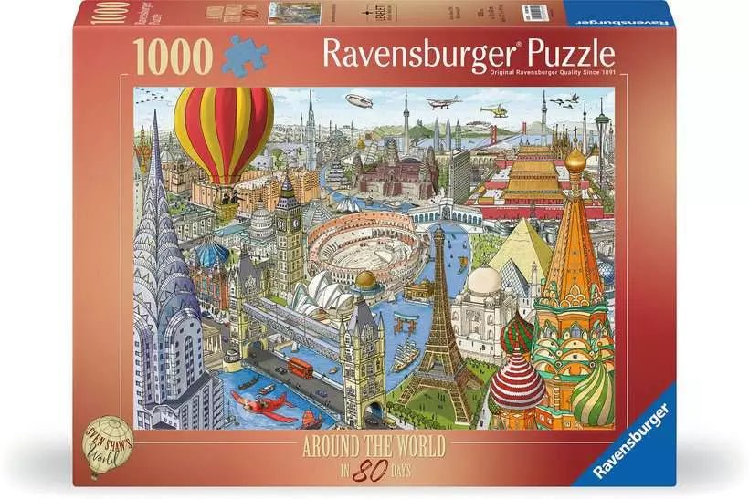 80 nap alatt a Föld körül Ravensburger 1000 darabos kirakó puzzle (RA-12000169) - puzzlegarden