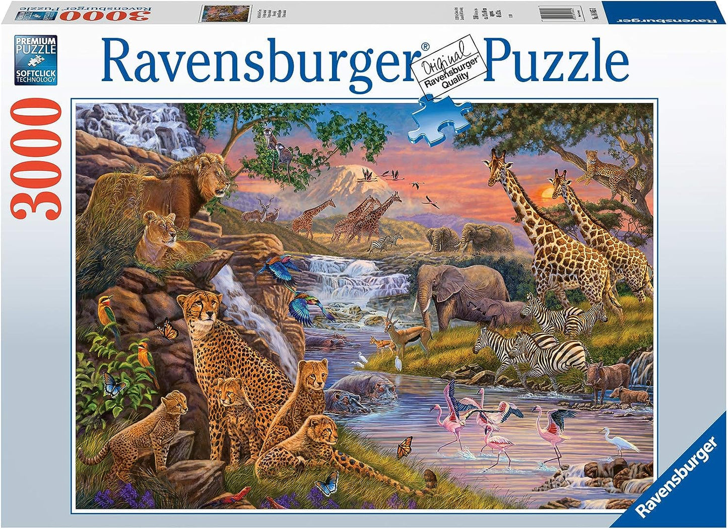 Afrikai Állatvilág Ravensburger 3000 darabos kirakó puzzle (RA - 16465) - puzzlegarden