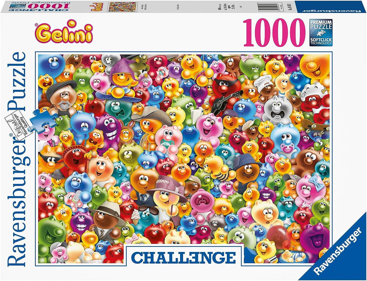Challenge - Gelini - Zselémanók Ravensburger 1000 darabos kirakó puzzle (RA - 16469) - puzzlegarden