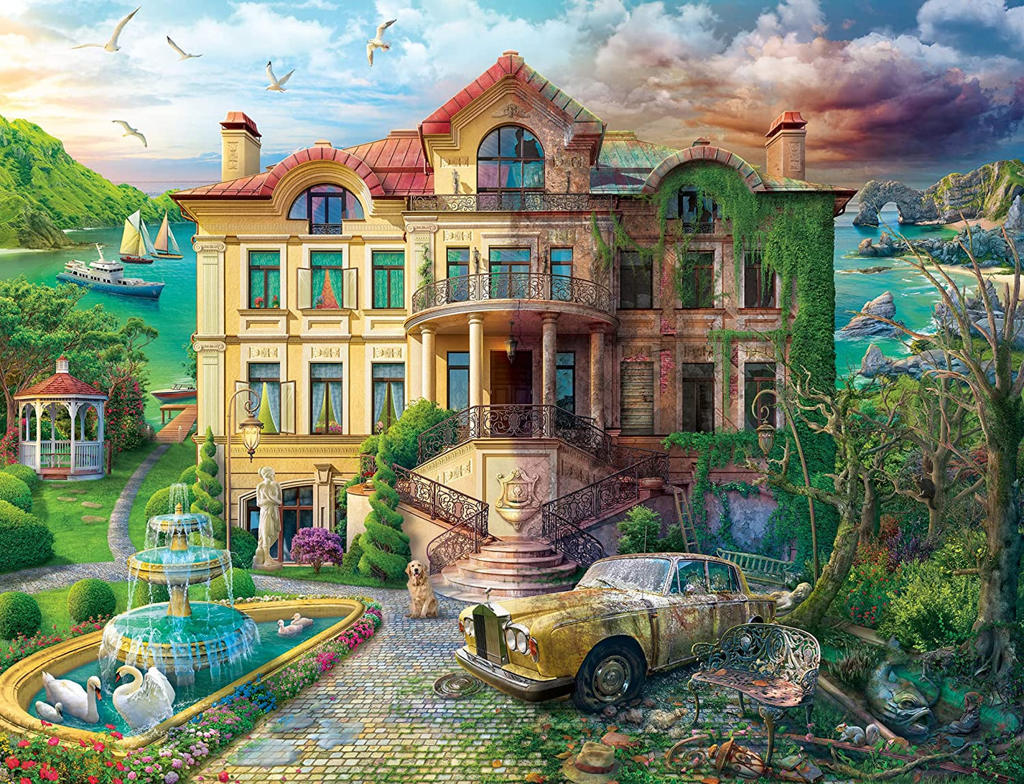 Cove Manor Ravensburger 2000 darabos kirakó puzzle (RA - 17464) - puzzlegarden