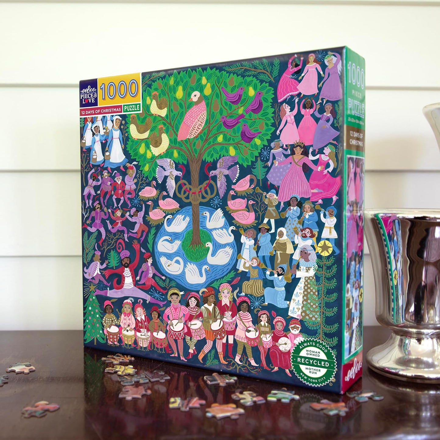 Karácsony 12 Napja Eeboo 1000 darabos kirakó puzzle (EB - PZTTDC) - puzzlegarden