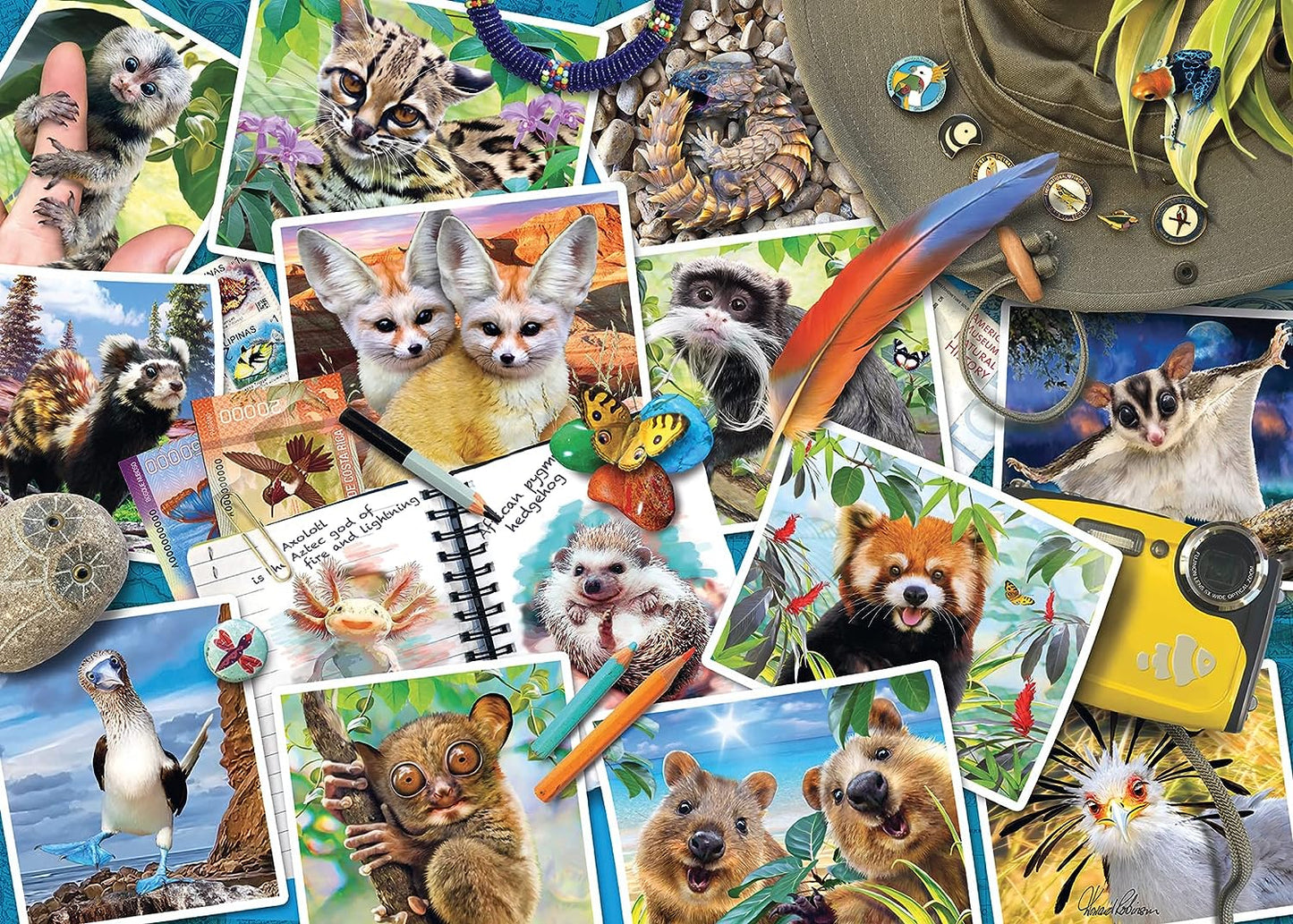 Állati utazási emlékek Ravensburger 1000 darabos kirakó puzzle (RA - 17322) - puzzlegarden