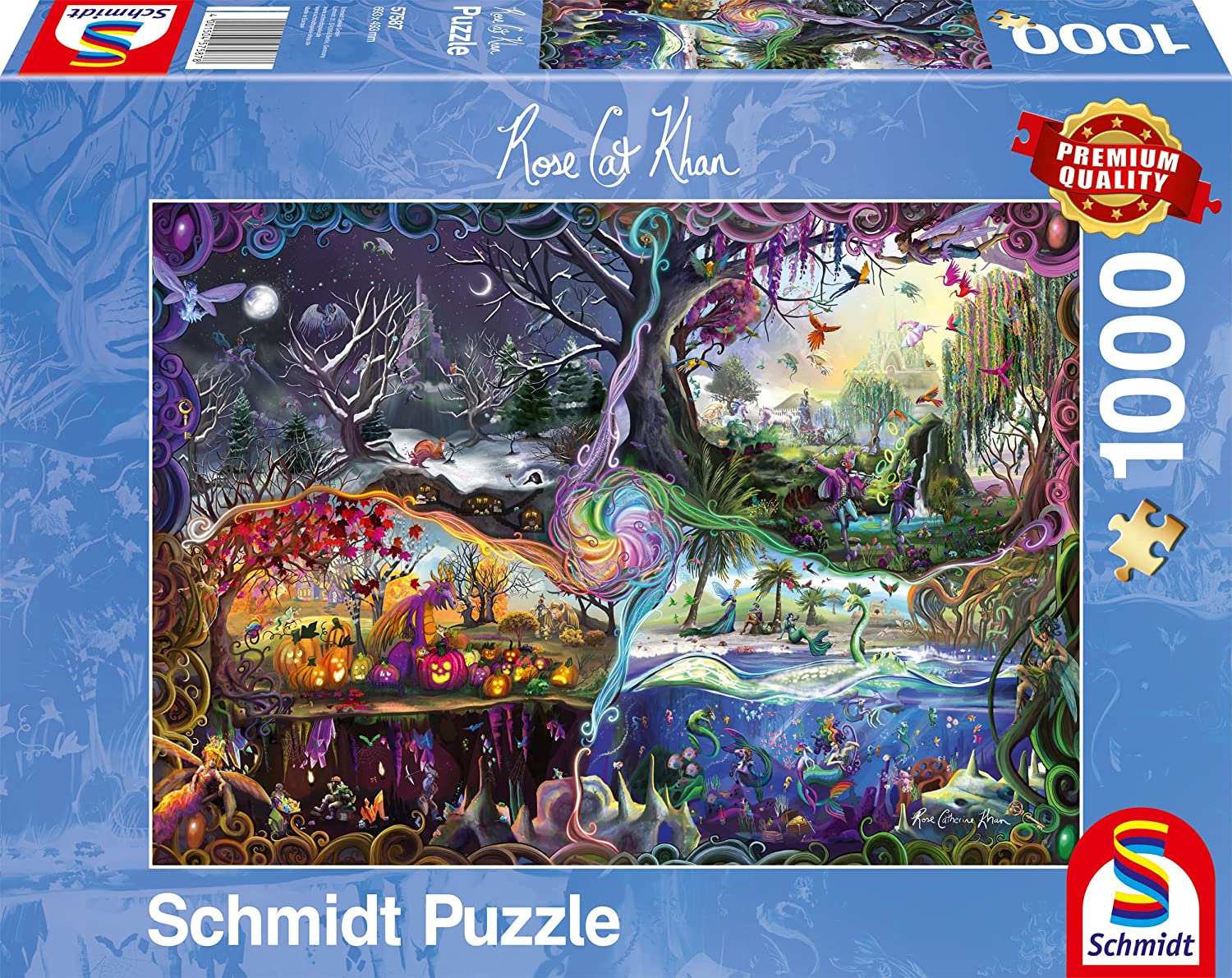 A négy birodalom kapuja Schmidt Spiele 1000 darabos kirakó puzzle (SCH - 57587) - puzzlegarden