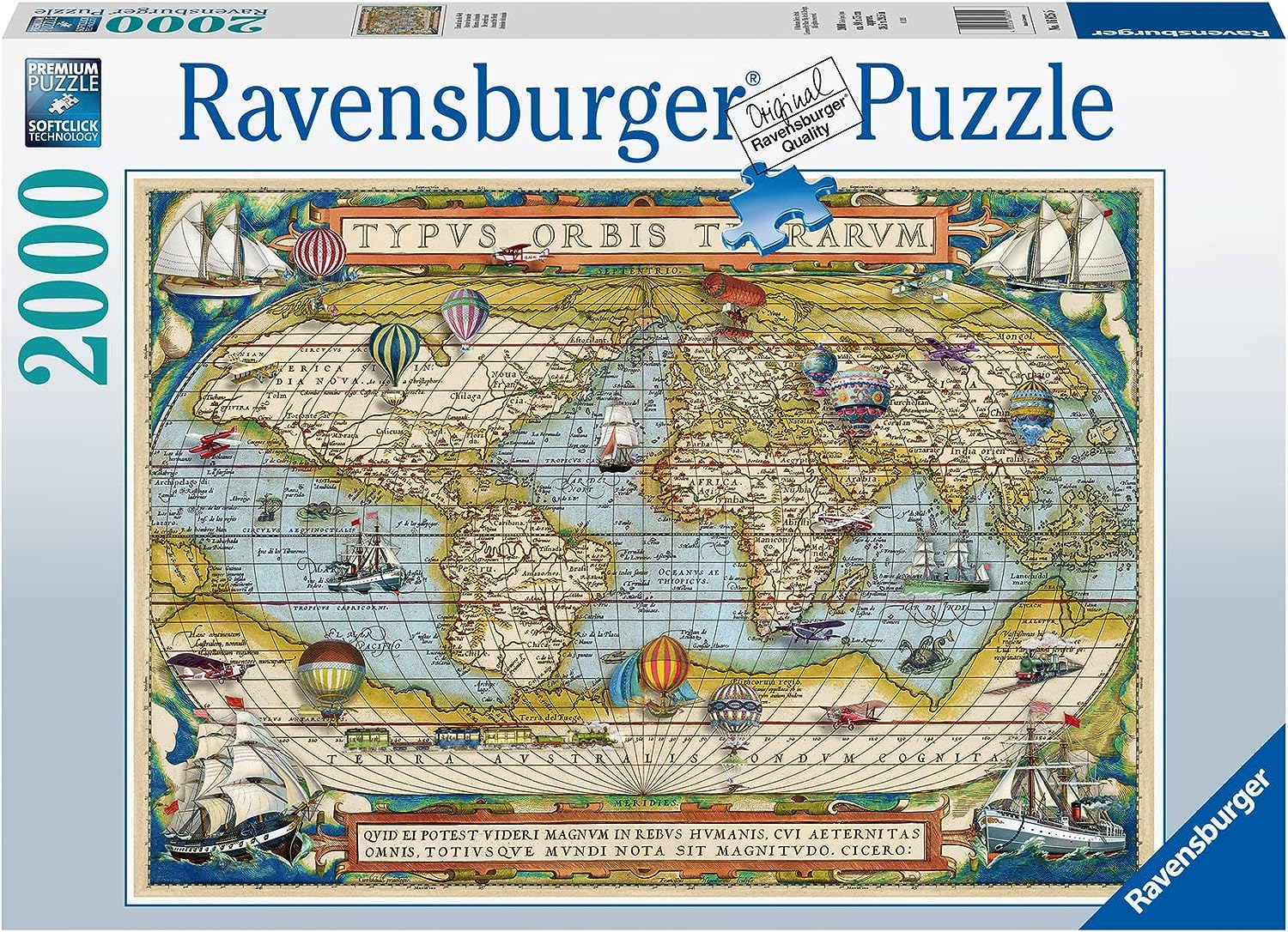 A világ körül Ravensburger 2000 darabos kirakó puzzle (RA - 16825) - puzzlegarden