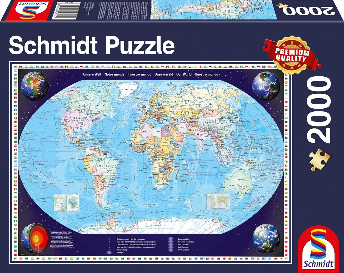 A Világunk Schmidt Spiele 2000 darabos kirakó puzzle (SCH - 57041) - puzzlegarden