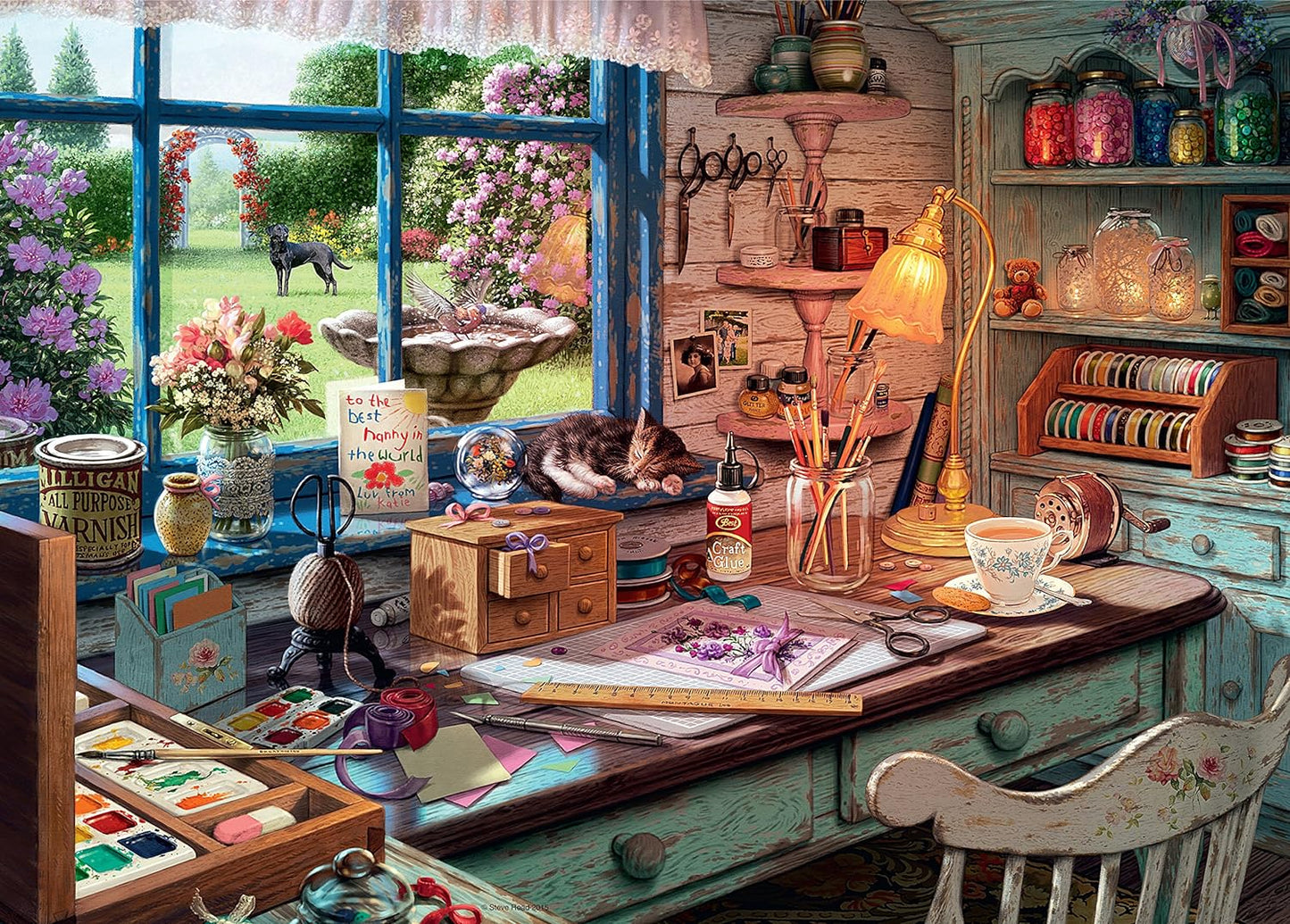 A Hobbiszoba Ravensburger 1000 darabos kirakó puzzle (RA - 19590) - puzzlegarden