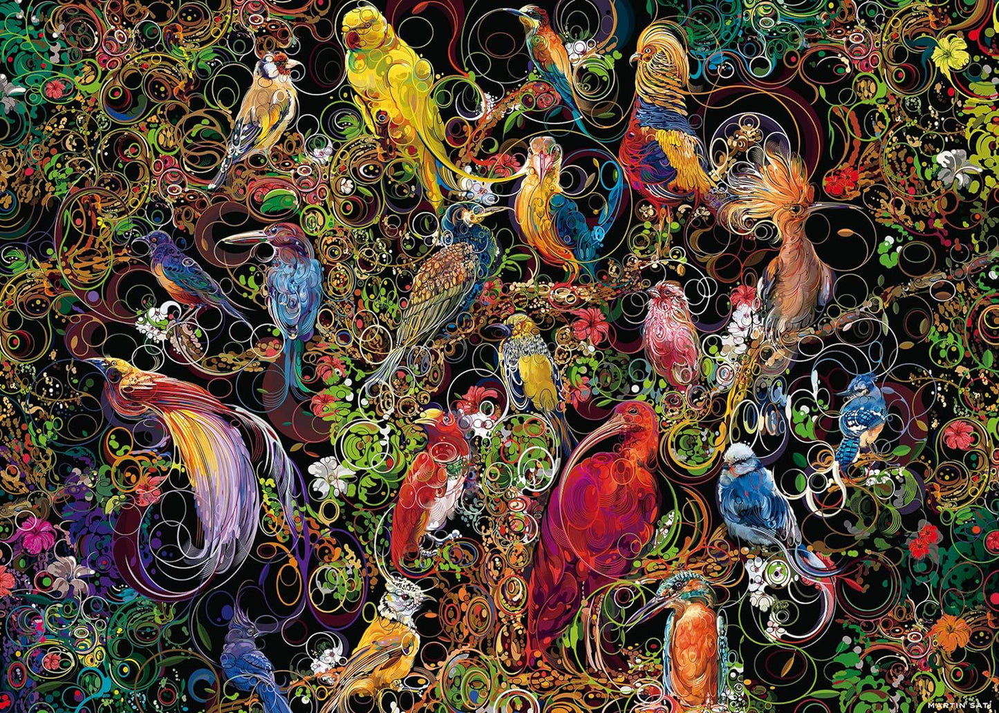 Birds of Art Ravensburger 1000 darabos kirakó puzzle (RA - 17212) - puzzlegarden