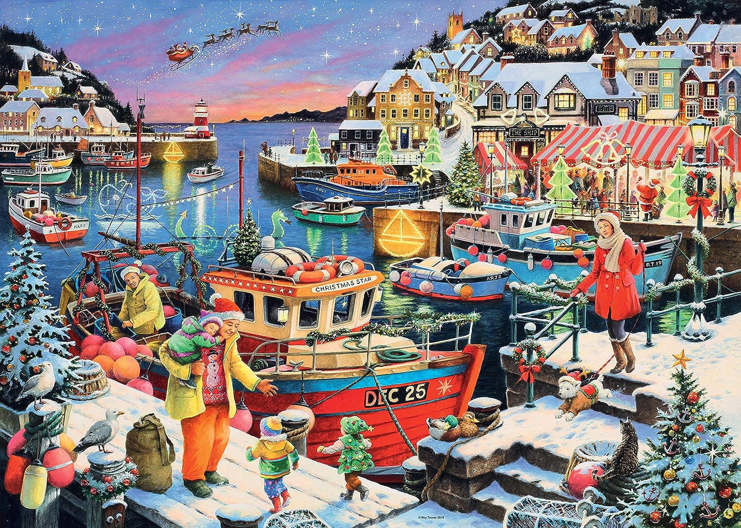 Chrismas Edition 2019 - Karácsonyi Hazatérés Ravensburger 1000 darabos kirakó puzzle (RA - 13991) - puzzlegarden