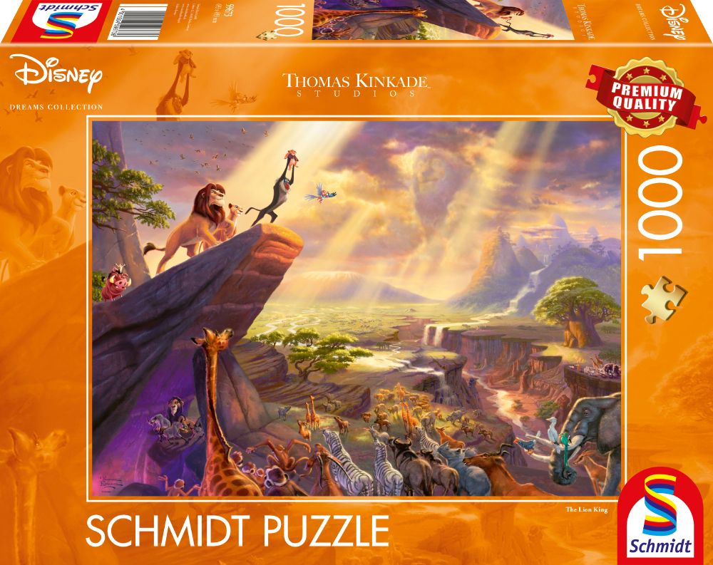 Az Oroszlánkirály Schmidt Spiele 1000 darabos kirakó puzzle (SCH - 59673) - puzzlegarden