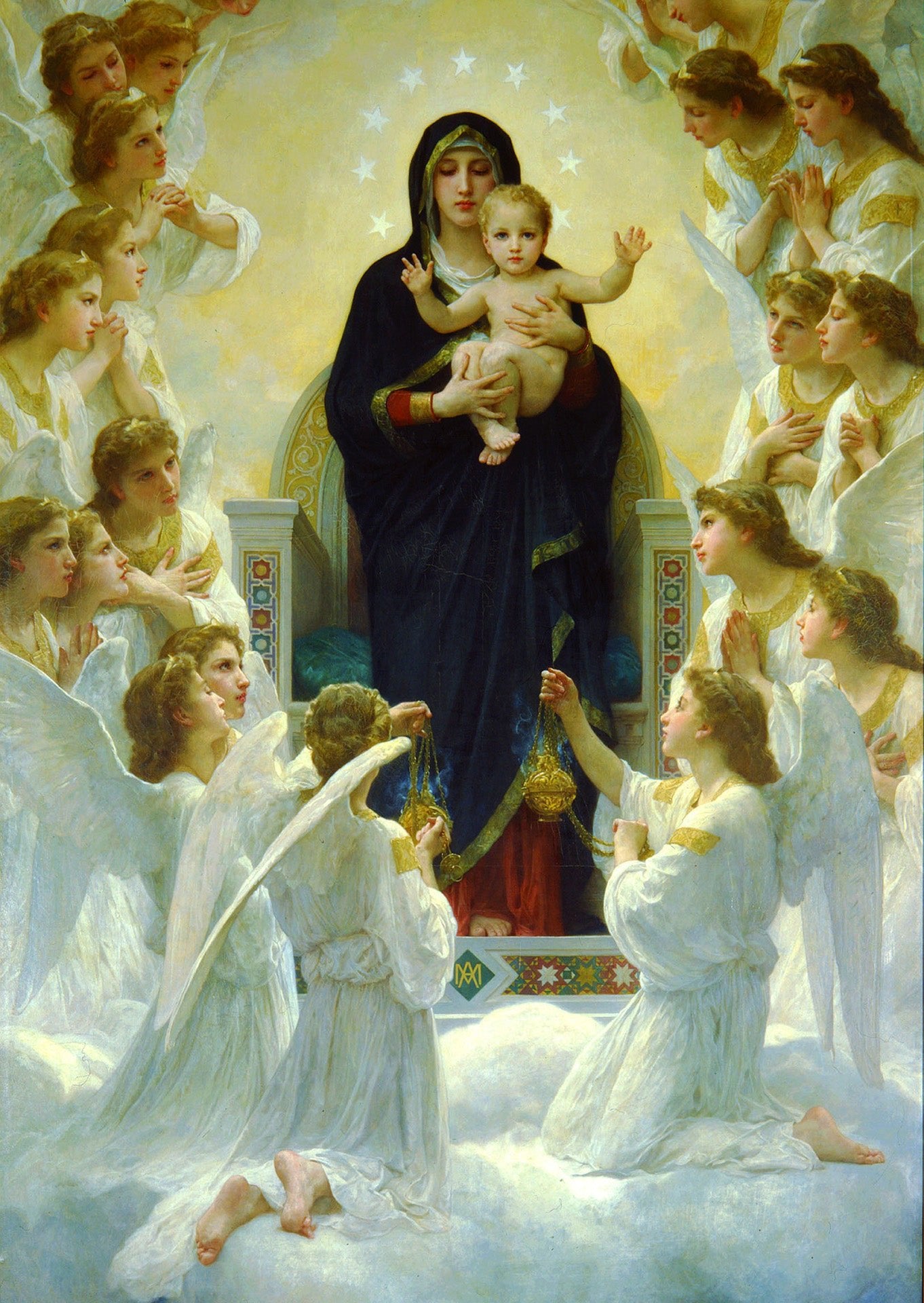 Bouguereau - Az Angyalok királynője Enjoy 1000 darabos kirakó puzzle (EN - 1116) - puzzlegarden