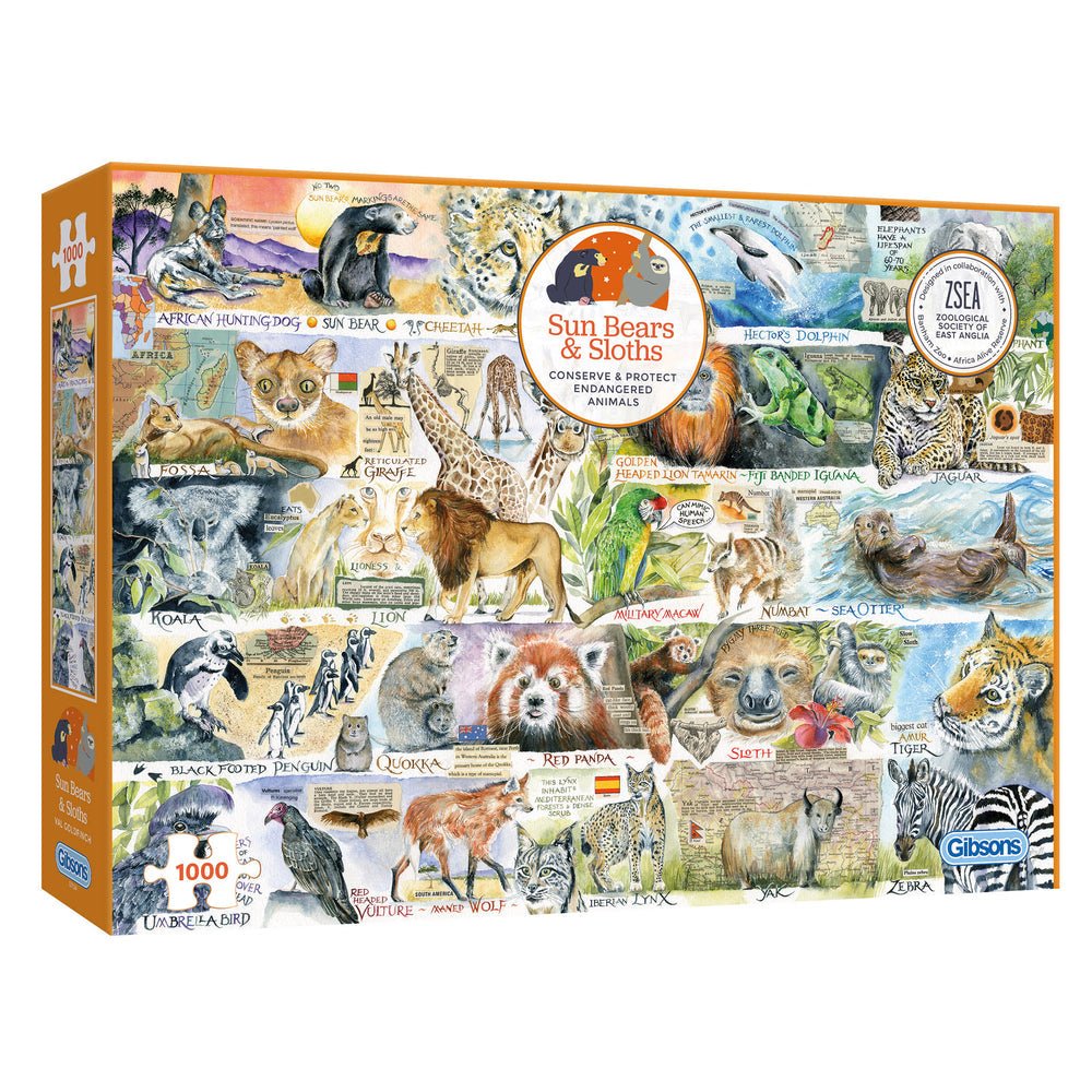 Állati ABC Gibsons 1000 darabos kirakó puzzle (G - G7134) - puzzlegarden