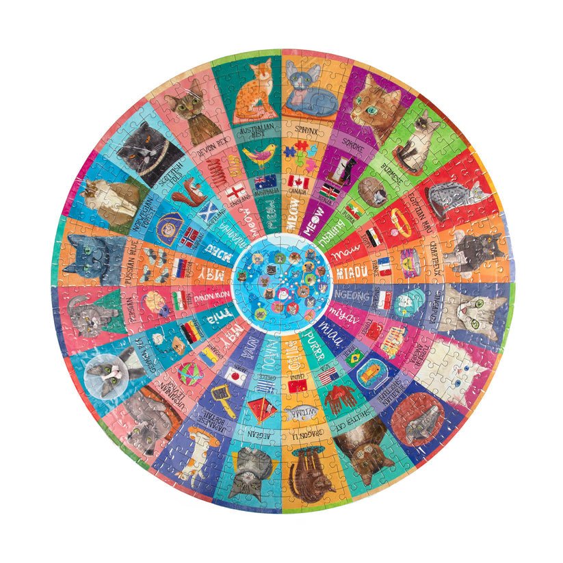 A világ macskái Eeboo 500 darabos kirakó puzzle (EB - PZFCWR) - puzzlegarden