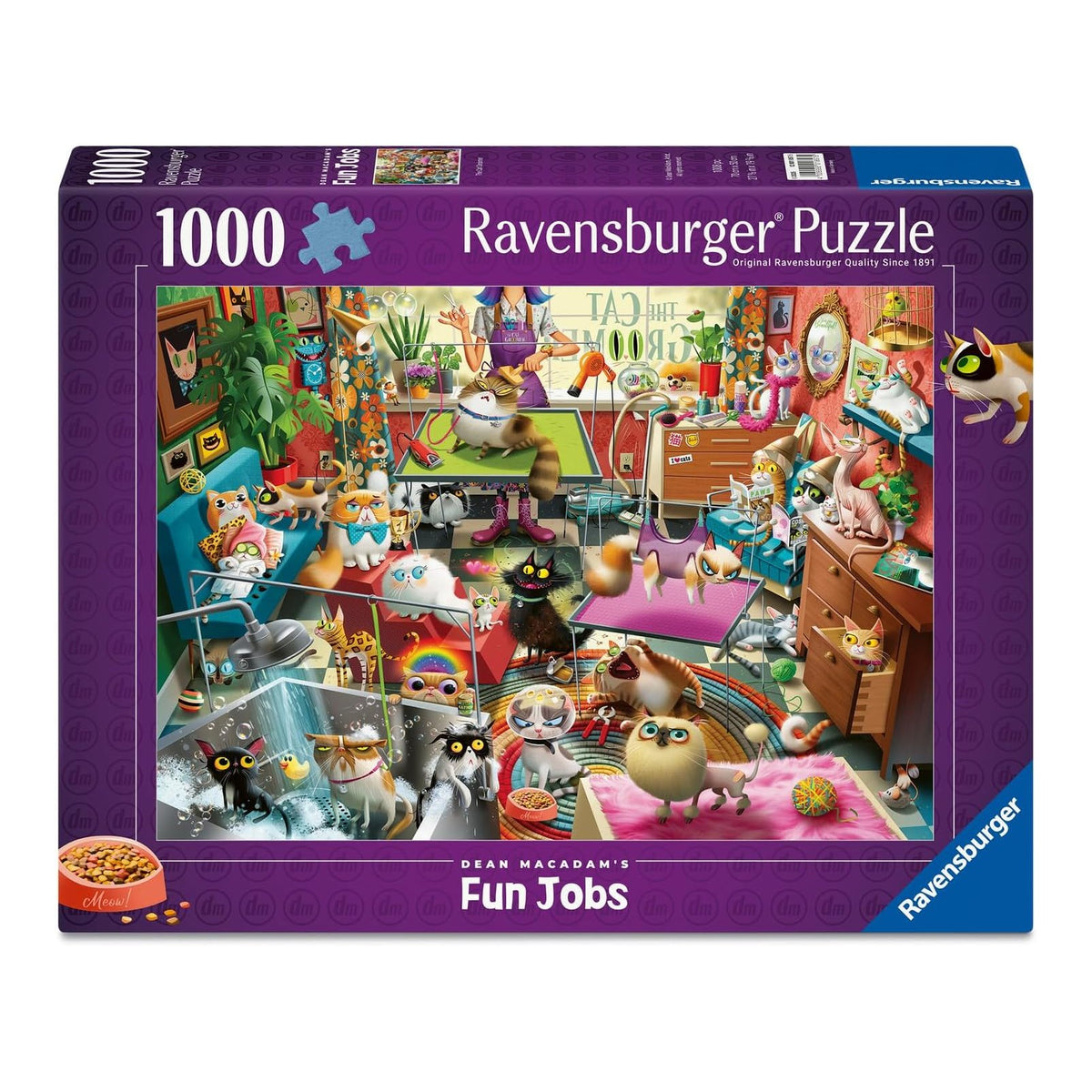 A cicakozmetikus Ravensburger 1000 darabos kirakó puzzle (RA-12001857) - puzzlegarden