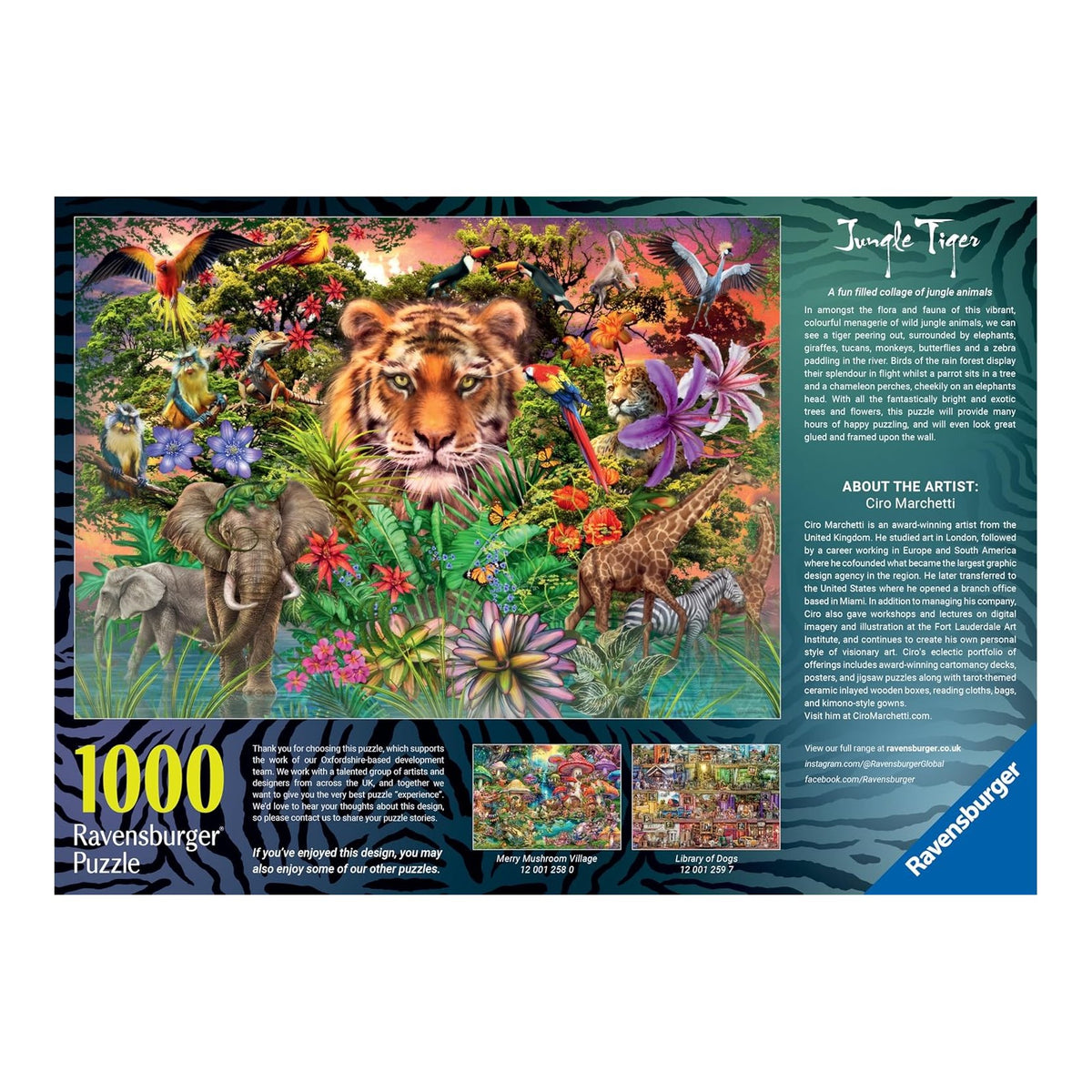 A dzsungel Királya Ravensburger 1000 darabos kirakó puzzle (RA - 12001273) - puzzlegarden