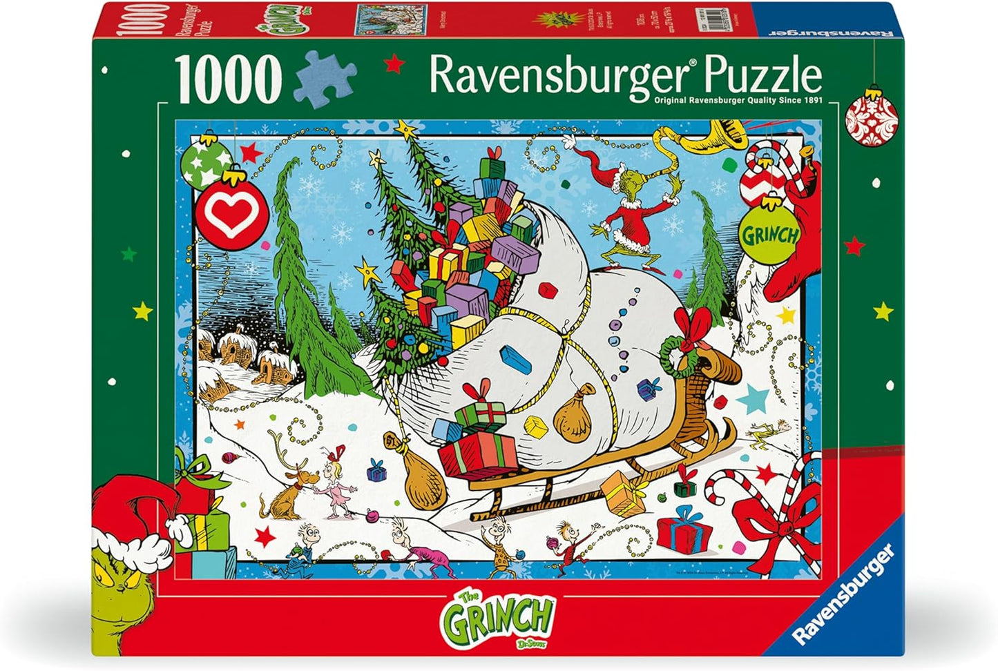 A Grincs Ravensburger 1000 darabos kirakó puzzle (RA-12001351) - puzzlegarden