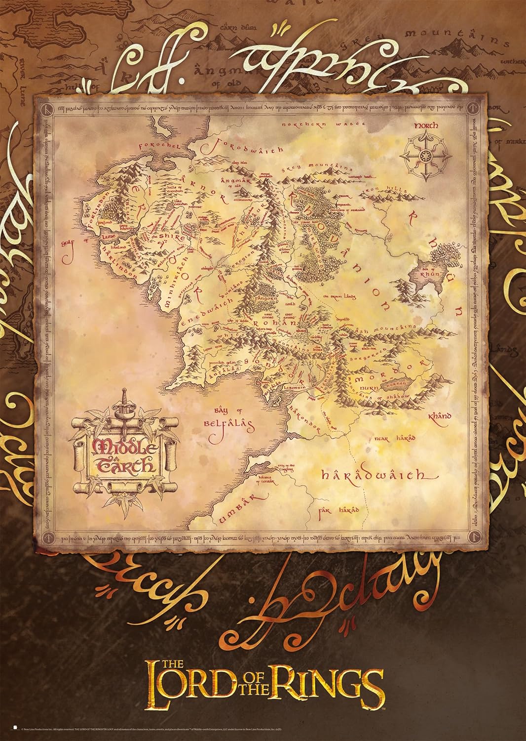 A Gyűrűk Ura – Középfölde Schmidt Spiele 1000 darabos kirakó puzzle (SCH - 58551) - puzzlegarden