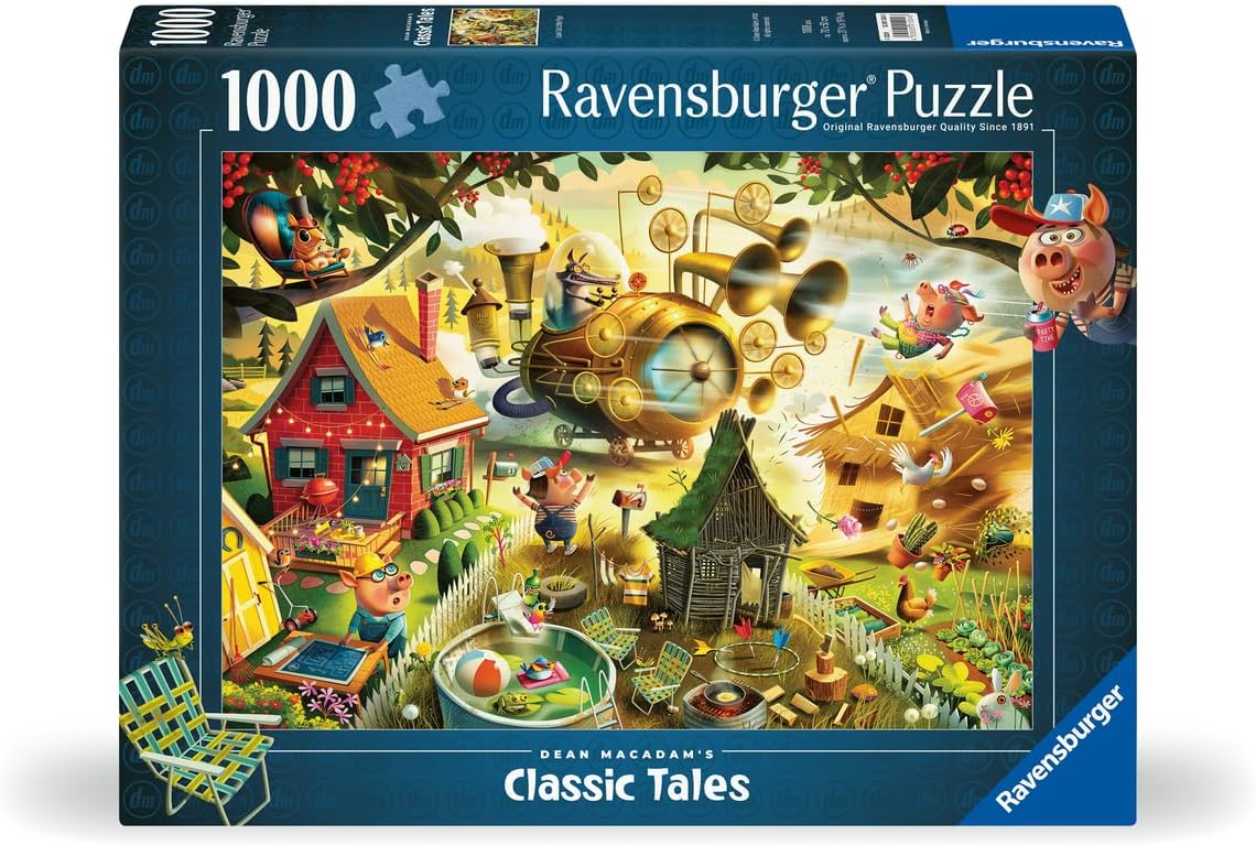 A Három Kismalac Ravensburger 1000 darabos kirakó puzzle (RA - 12001004) - puzzlegarden
