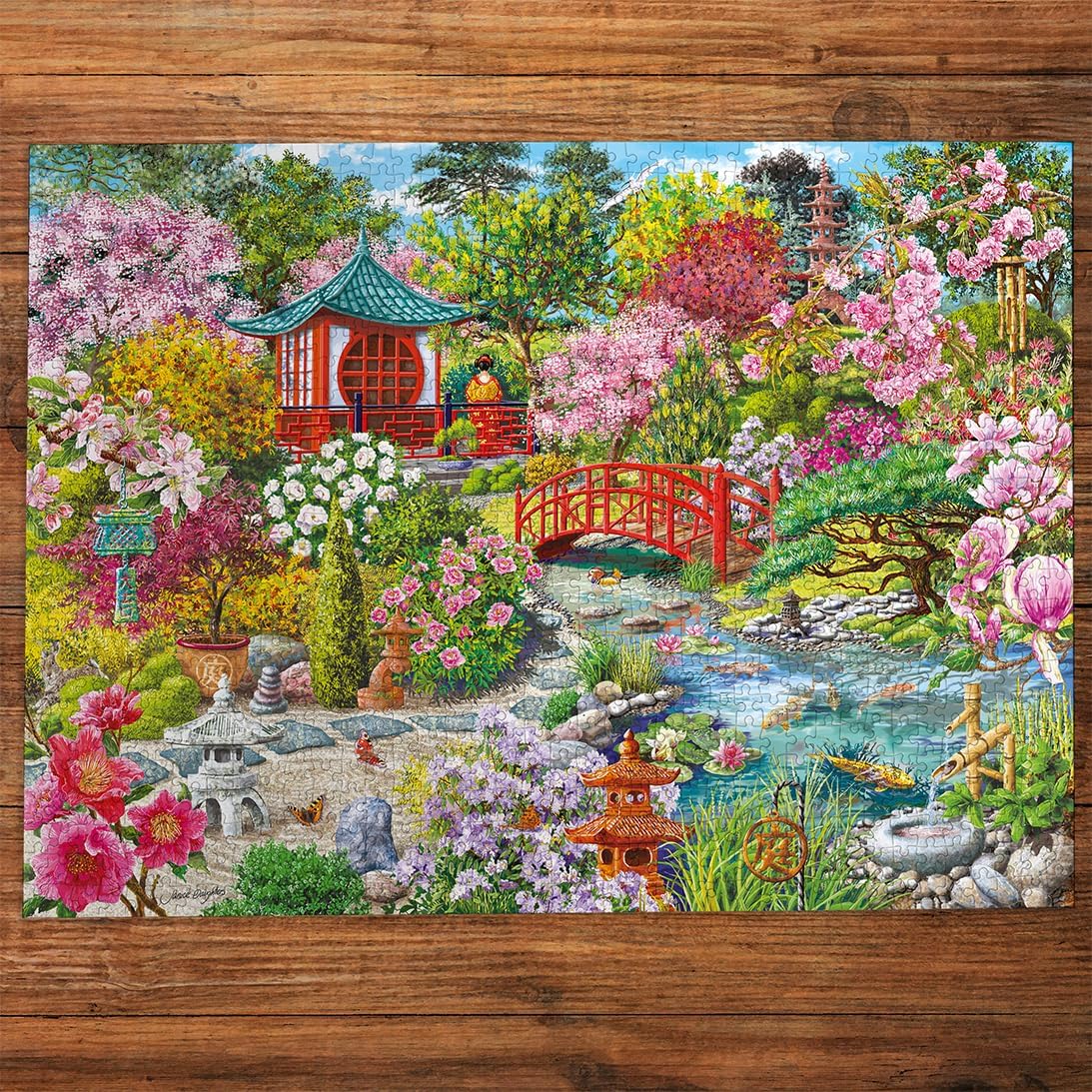 A Japán kert Gibsons 1000 darabos kirakó puzzle (G - G6430) - puzzlegarden