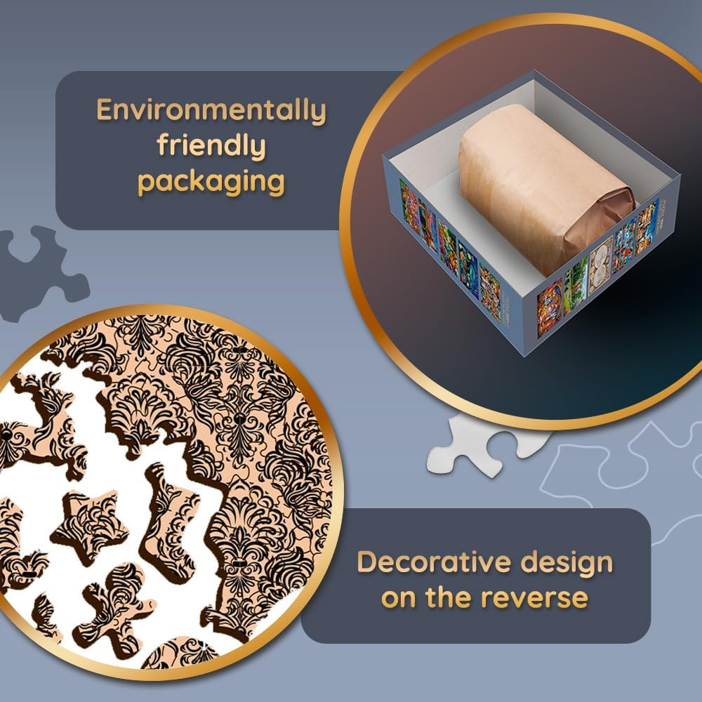 A Kandalló Mellett Trefl Wood Craft 1000 darabos kirakó puzzle (TR - 20171) - puzzlegarden