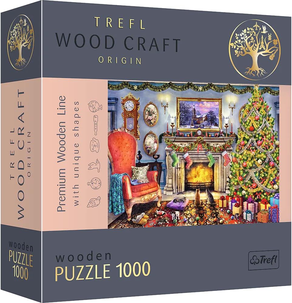 A Kandalló Mellett Trefl Wood Craft 1000 darabos kirakó puzzle (TR - 20171) - puzzlegarden