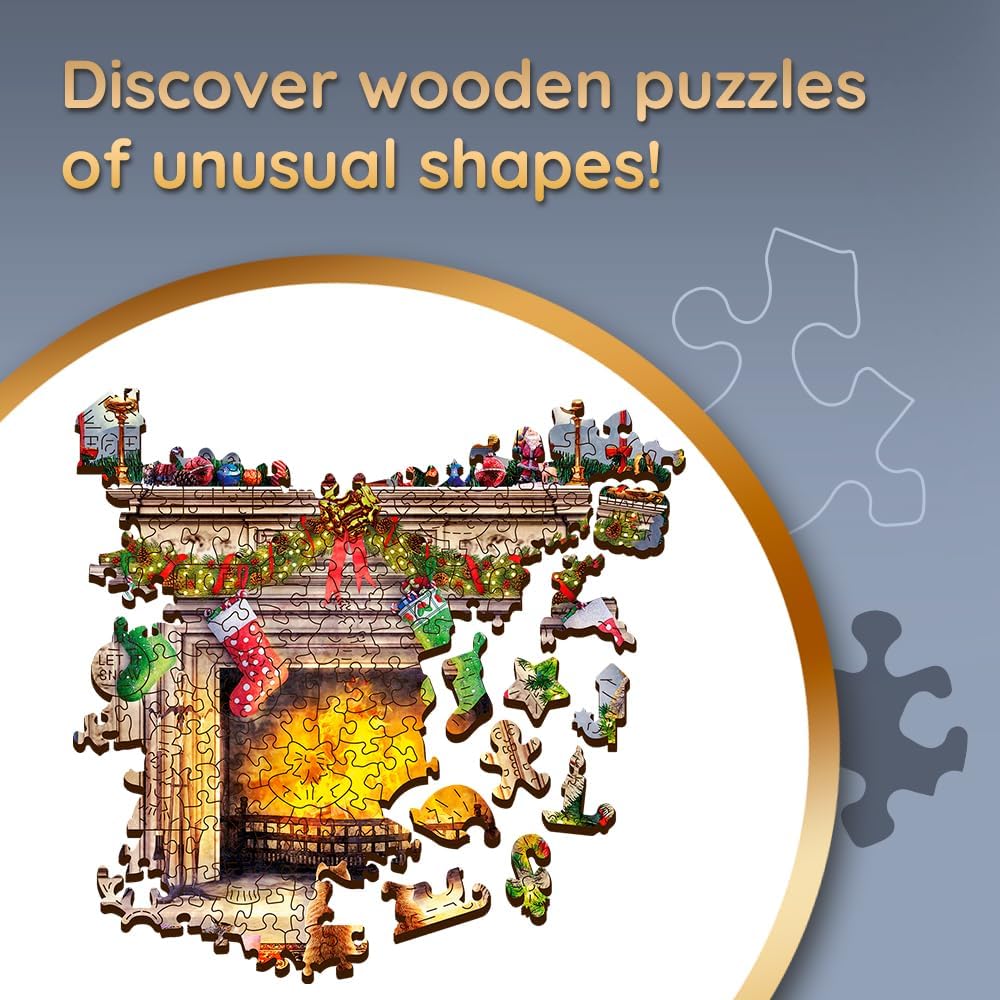 A Kandalló Mellett Trefl Wood Craft 1000 darabos kirakó puzzle (TR - 20171) - puzzlegarden