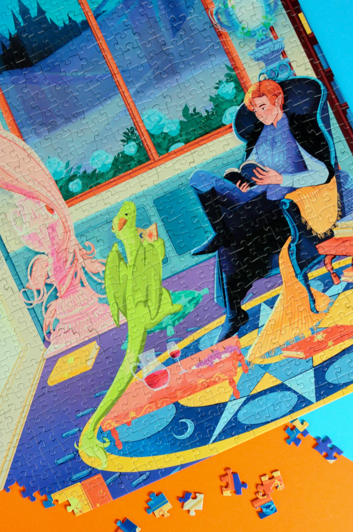 A kastély könyvtára Reverie 1000 darabos kirakó puzzle (RE-CASL1000LC) - puzzlegarden