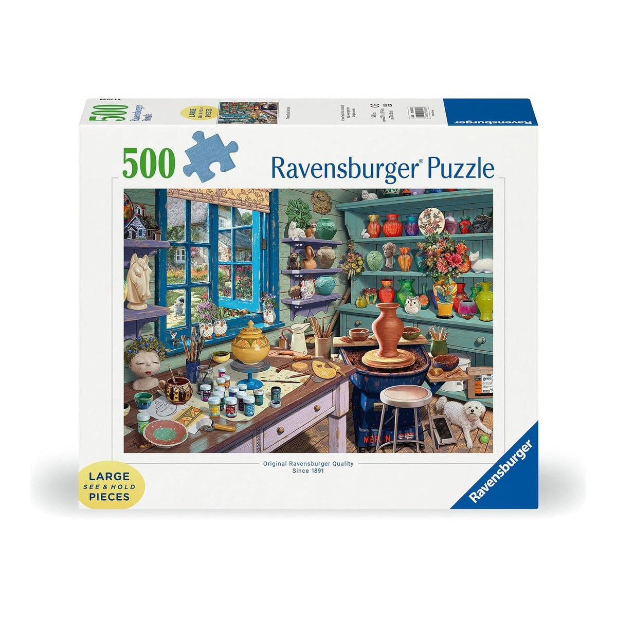A keramikus műhelye - XXL Ravensburger 500 darabos kirakó puzzle (RA - 12001357) - puzzlegarden
