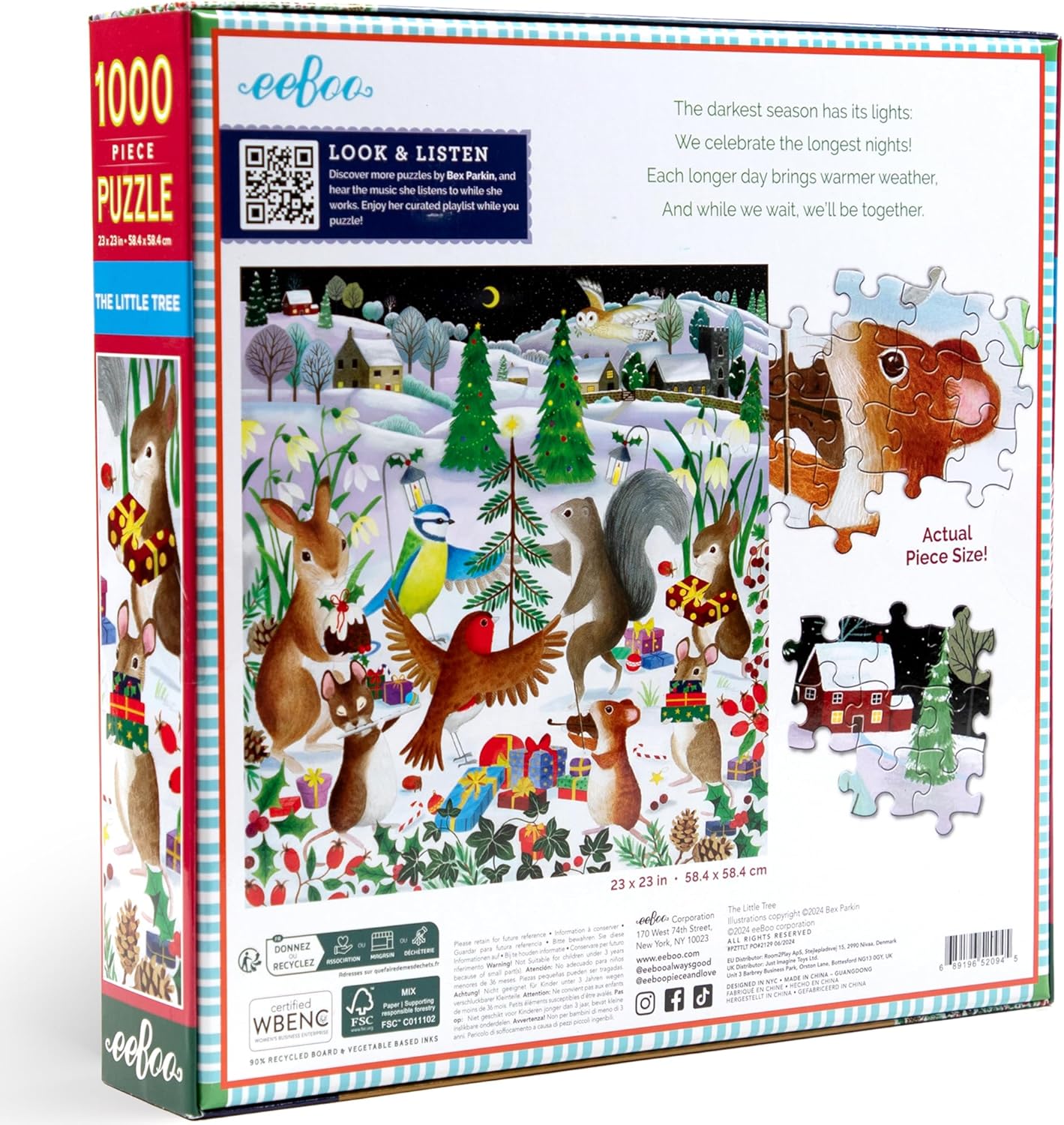 A Kis Fenyőfa Eeboo 1000 darabos kirakó puzzle (EB - PZTTLT) - puzzlegarden