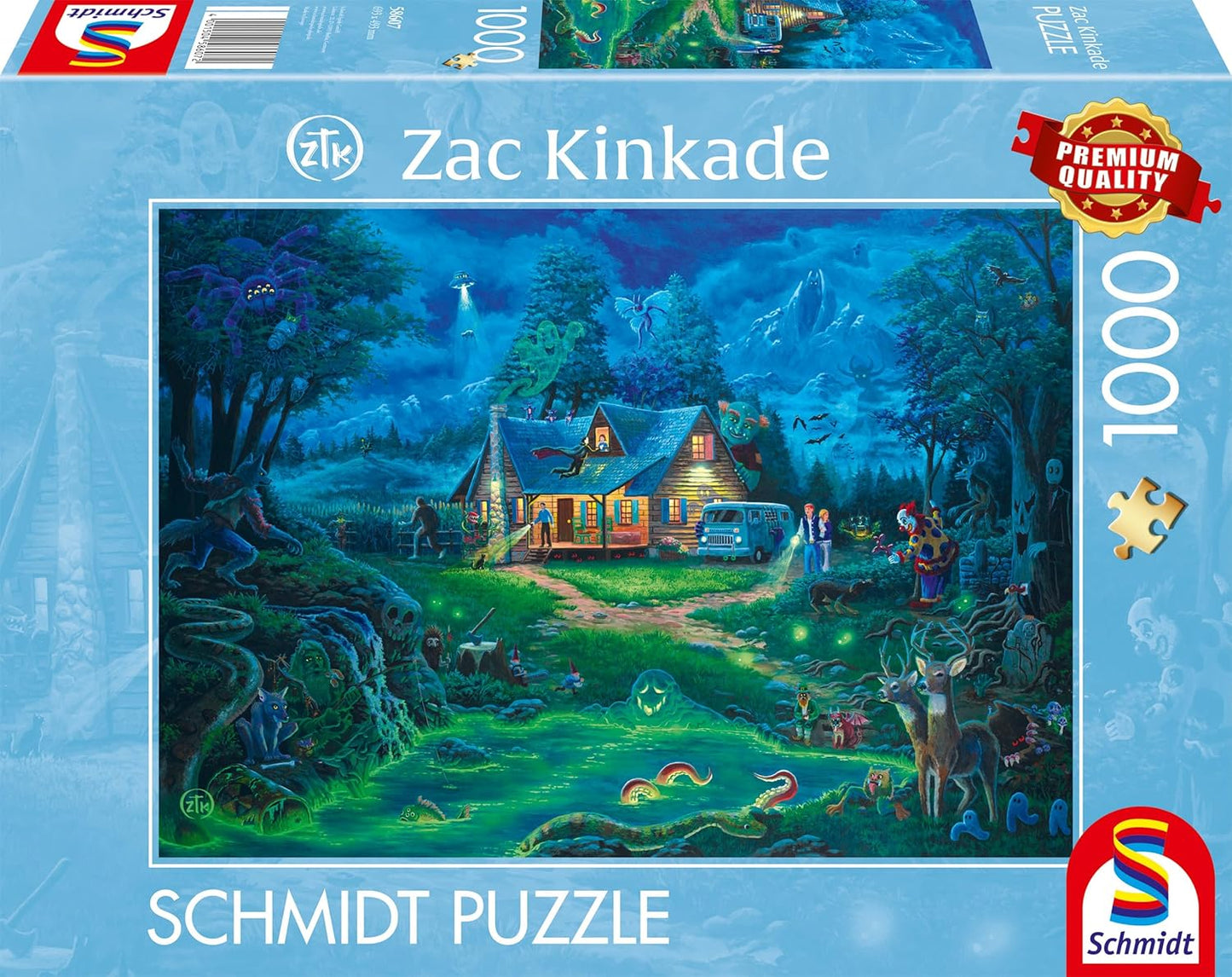 A kísértetház Schmidt Spiele 1000 darabos kirakó puzzle (SCH - 58607) - puzzlegarden
