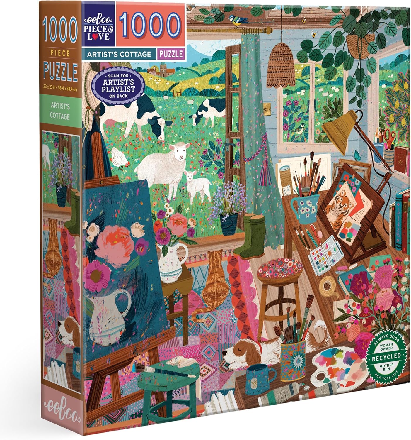 A Művész Kunyhója Eeboo 1000 darabos kirakó puzzle (EB - PZT118) - puzzlegarden