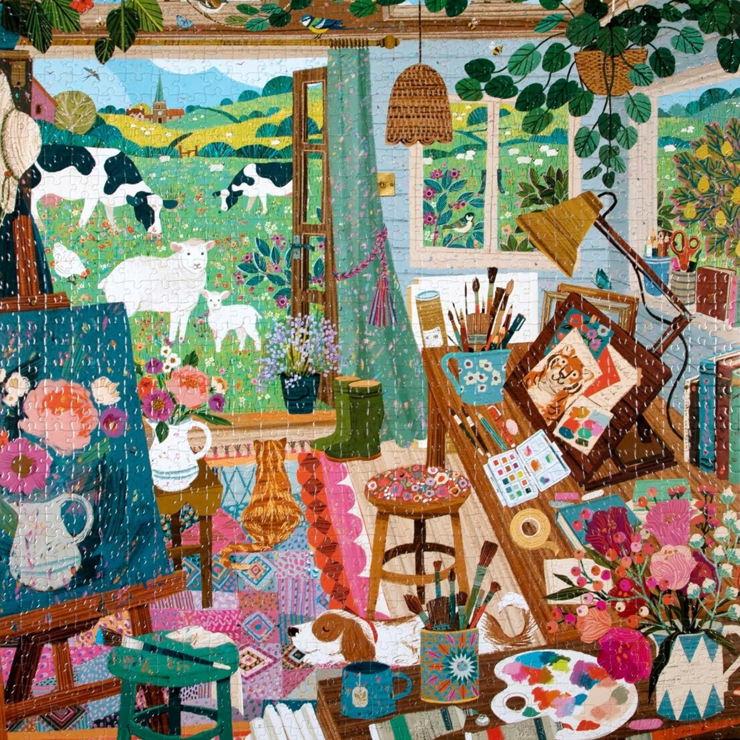 A Művész Kunyhója Eeboo 1000 darabos kirakó puzzle (EB - PZT118) - puzzlegarden