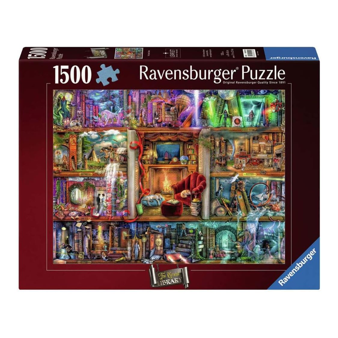 A Nagy Könyvtár Ravensburger 1500 darabos kirakó puzzle (RA - 12000190) - puzzlegarden