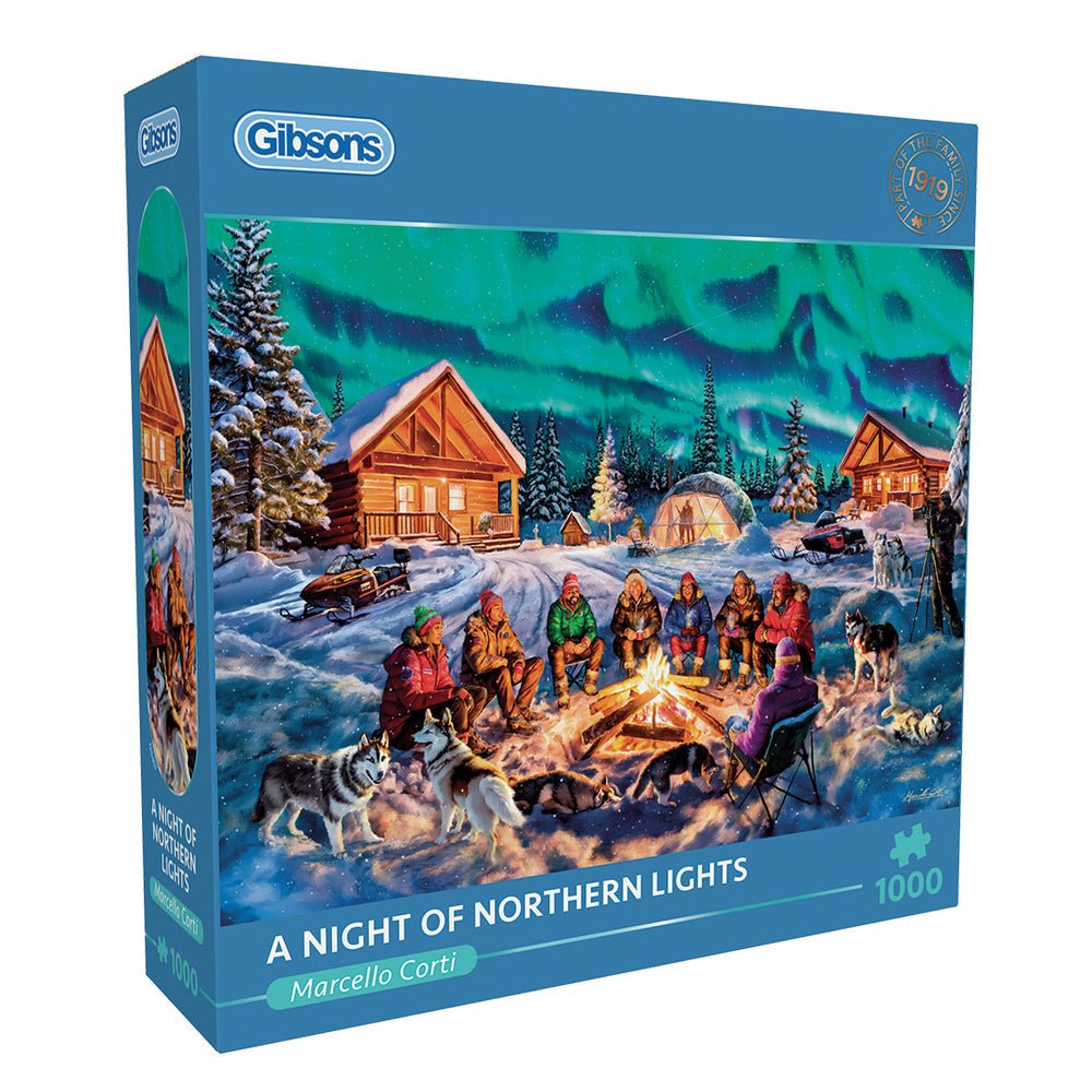 A Night of Northern Lights Gibsons 1000 darabos kirakó puzzle (G - G6407 5012269064070) - puzzlegarden