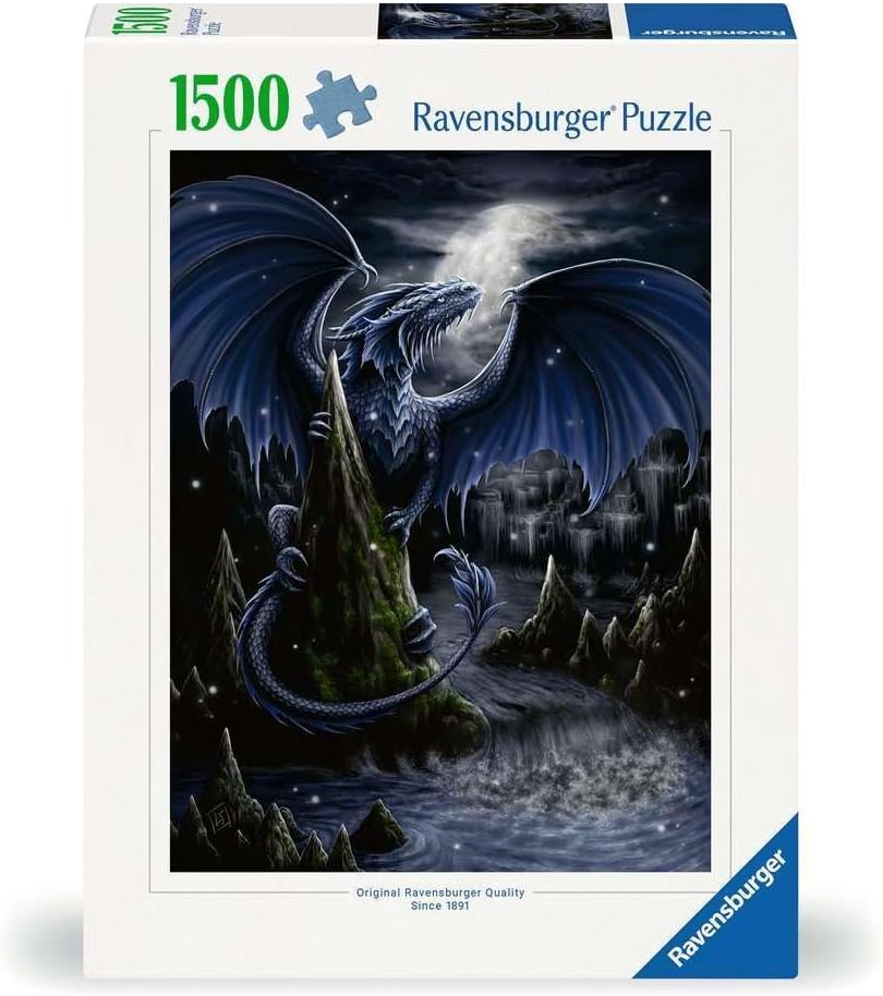 A sötétkék sárkány Ravensburger 1500 darabos kirakó puzzle (RA - 12000731) - puzzlegarden
