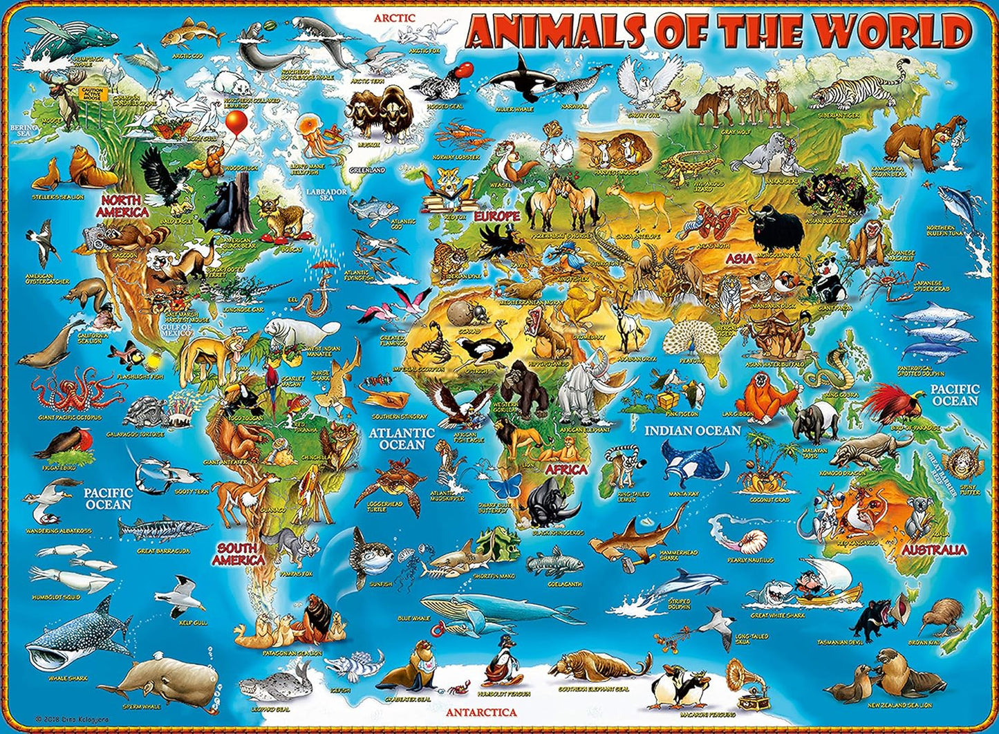 A Világ Állatai Ravensburger 300 darabos kirakó puzzle (RA - 13257) - puzzlegarden