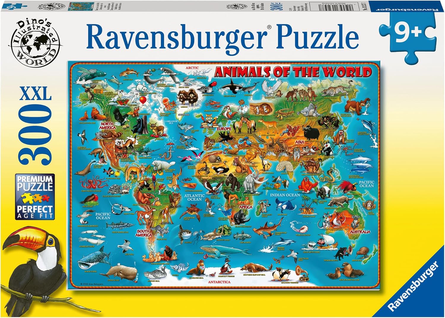 A Világ Állatai Ravensburger 300 darabos kirakó puzzle (RA - 13257) - puzzlegarden