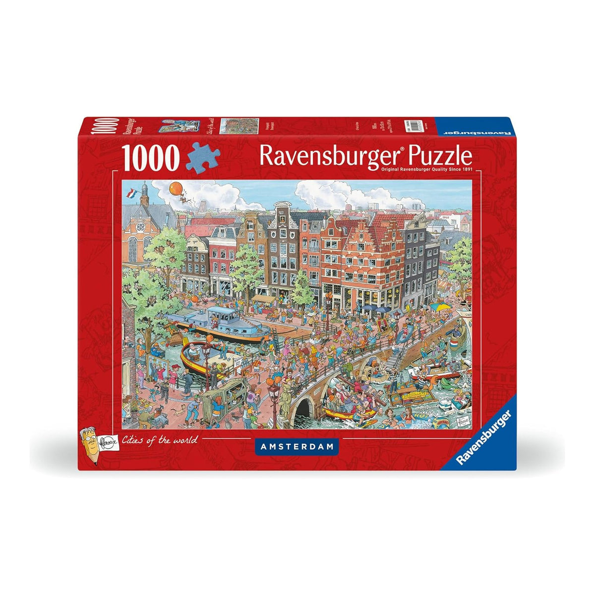 A Világ Városai – Amszterdam Ravensburger 1000 darabos kirakó puzzle (RA-12000296) - puzzlegarden
