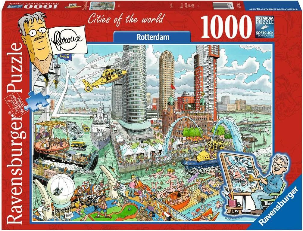 A Világ Városai - Rotterdam Ravensburger 1000 darabos kirakó puzzle (RA - 16560) - puzzlegarden