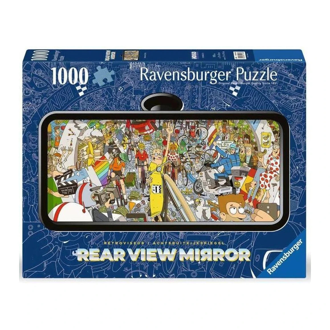 A Visszapillantóban - Kerékpárverseny Ravensburger 1000 darabos kirakó puzzle (RA - 12001163) - puzzlegarden