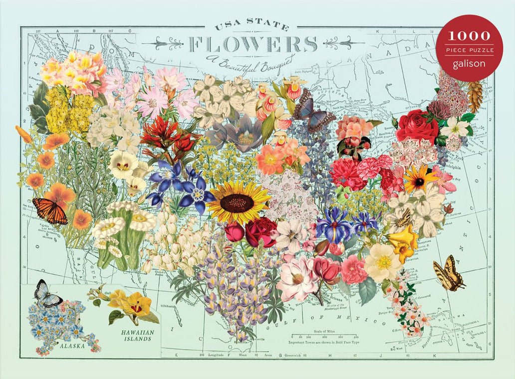 Államok Virágai Galison 1000 darabos kirakó puzzle (GA - 9780735364769) - puzzlegarden
