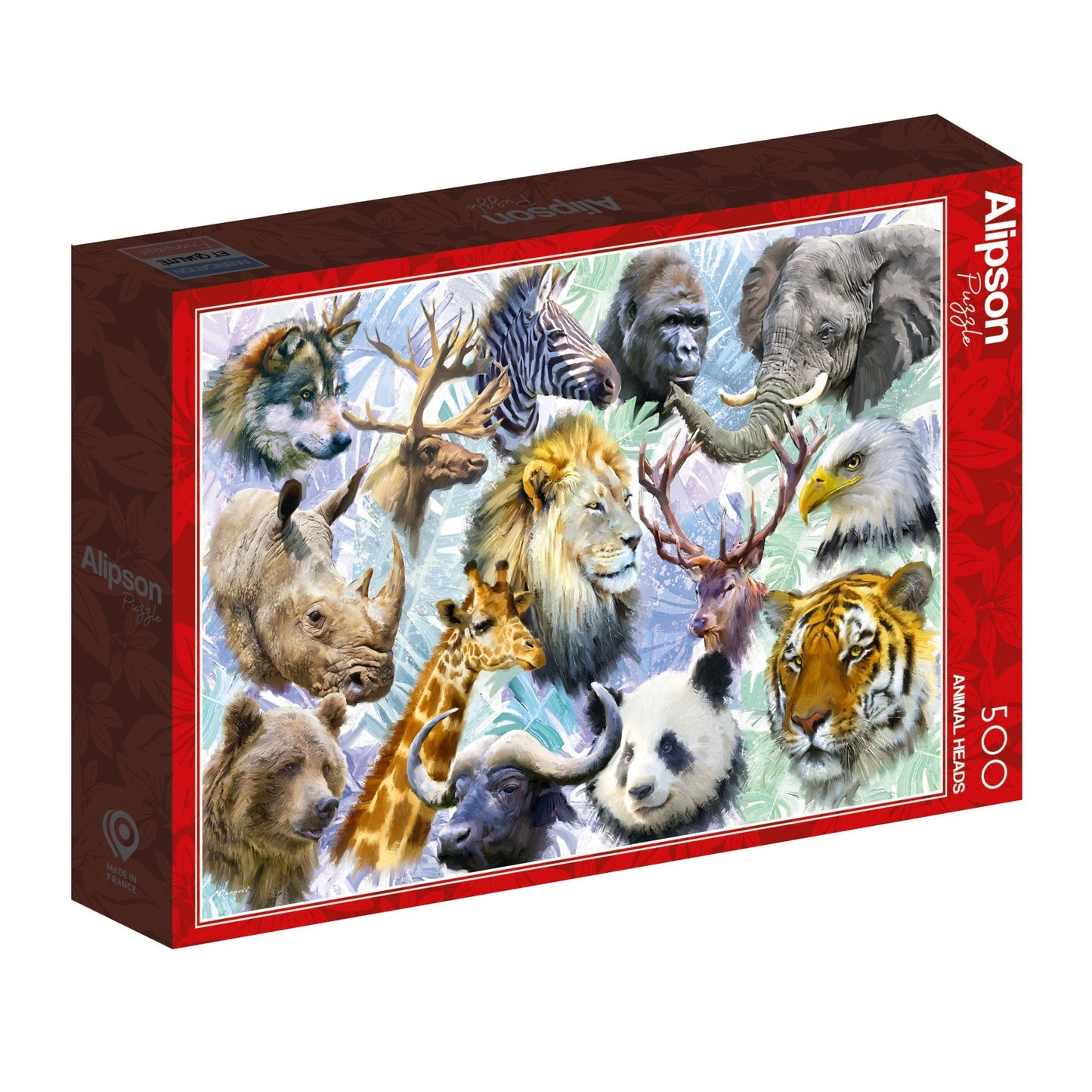 Állat - portrék Alipson 500 darabos kirakó puzzle (AL - 50009) - puzzlegarden